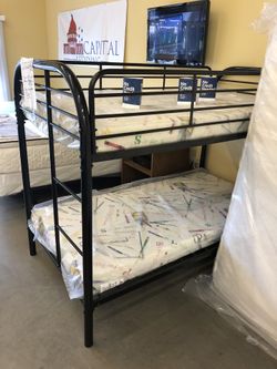 Bunk Bed with Mattresses