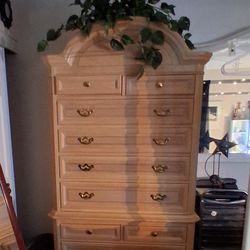 2 Piece Chest on Chest with Domed Top "TallBoy" Dresser