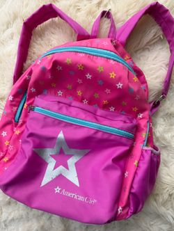 American Girl pink backpack