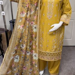 Cotton Embroidered Dress
