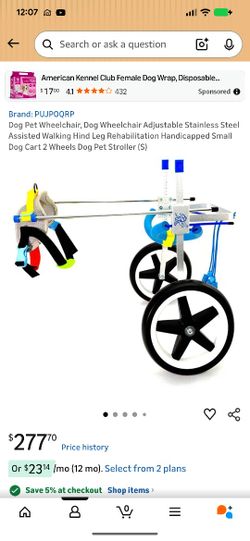 Pet Wheelchair/Silla De Ruedas Para Perro