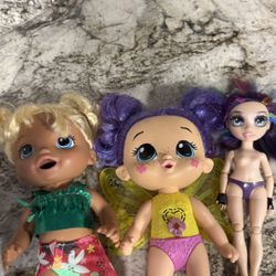 Baby 3 Doll set Ask $10 firm price check more pictures