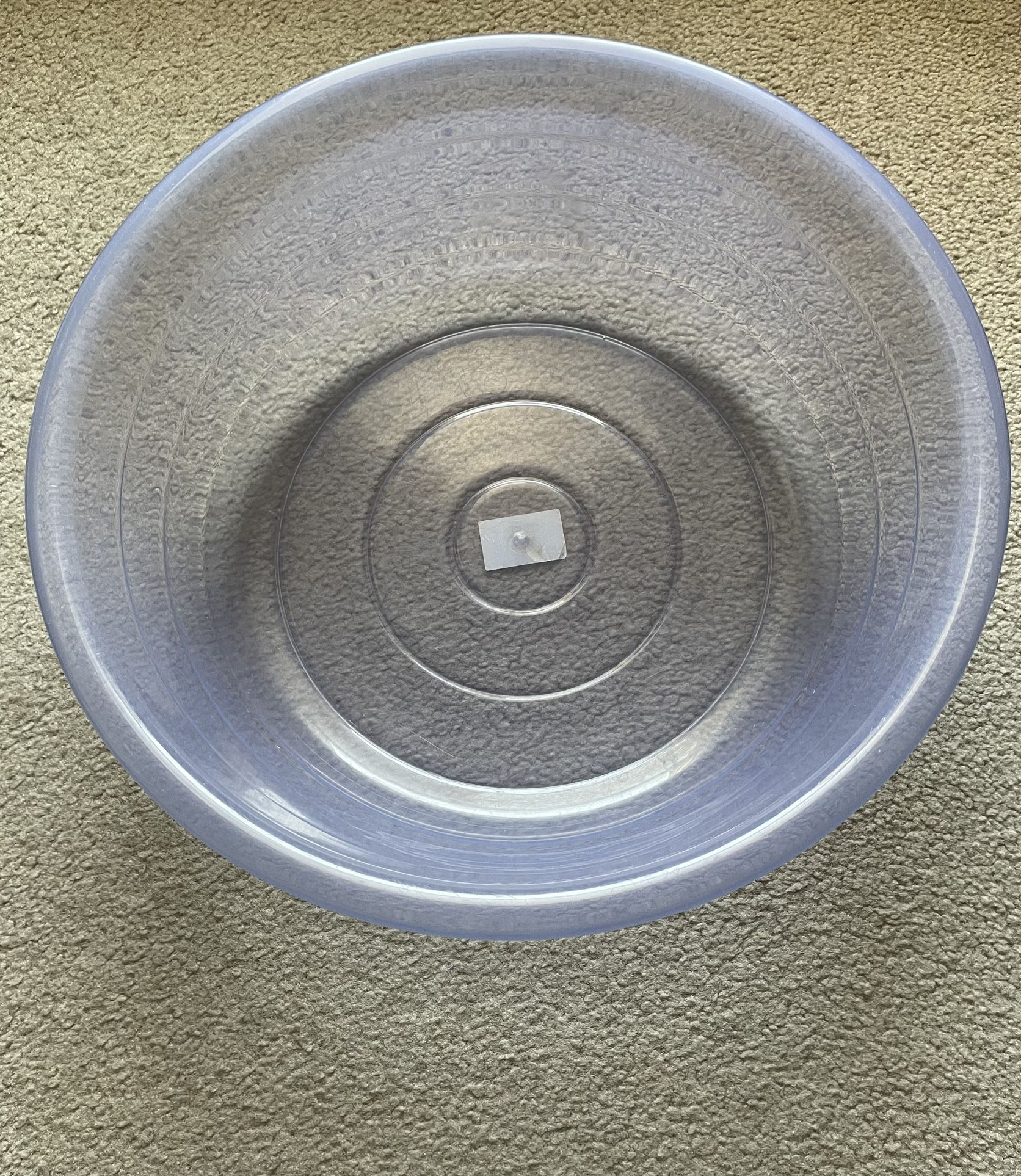 Round tub / wash basin / 50 x 17 cm - transparent Plastic