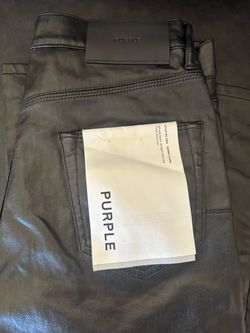 Purple jeans size 32 black