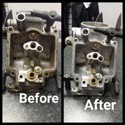 Snowblower carb clean and tune ups