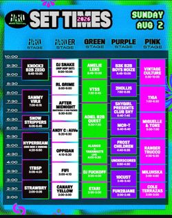 3 SUNDAY WRISTBANDS HARD SUMMER