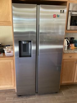 Samsung Stainless Steel Side-by-Side Refrigerator with Ice Maker available for pickup