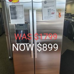 GE 25.3 CU. FT. SIDE BY SIDE REFRIGERATOR 