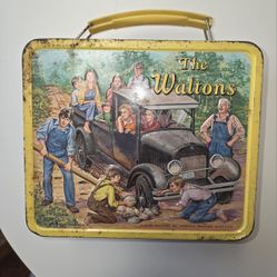 1973 The Waltons TV Show Metal Lunchbox - Missing thermos Decent condition