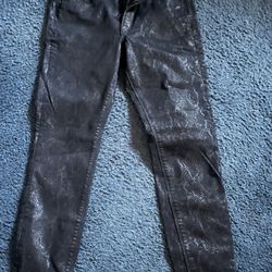 Women’s Express Black Snake Print Jeans Sz 6S