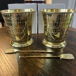 Angels Envy Bourbon Jubilee Gold Cups & Stirrers
