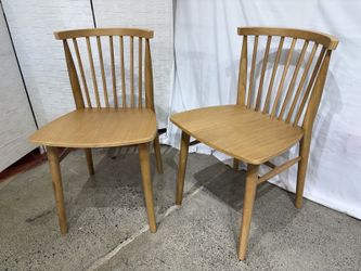 NEW! ARTICLE Rus Dining Chair – Light Oak (Set of 2)