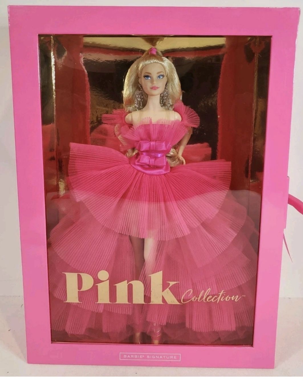 Mattel Barbie PINK COLLECTION #1 SILKSTONE MODEL MUSE BARBIE DOLL 2020 GOLD MATTEL GTJ76 NRFB