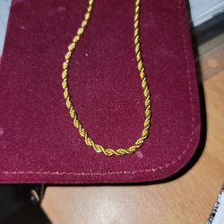 20 Inch Gold Filled Rope Chain 4mm