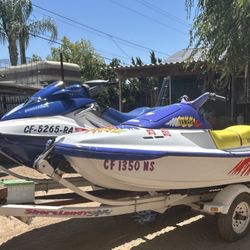 A Pair Of Jetski- Yamaha And Bombardi
