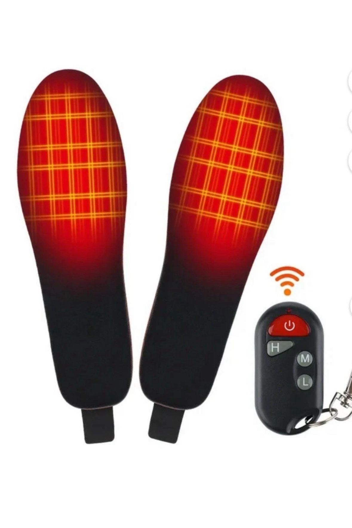NEW METASONO Rechargeable Large Heated Insoles Electric Foot Warmers w/ Remote