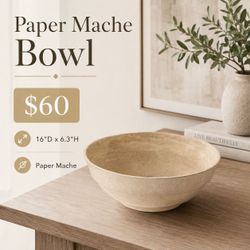Handmade Paper Mache Bowl