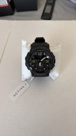 Activa Dual Time Sport Watch Black/ Nuevo Reloj Deportivo Negro