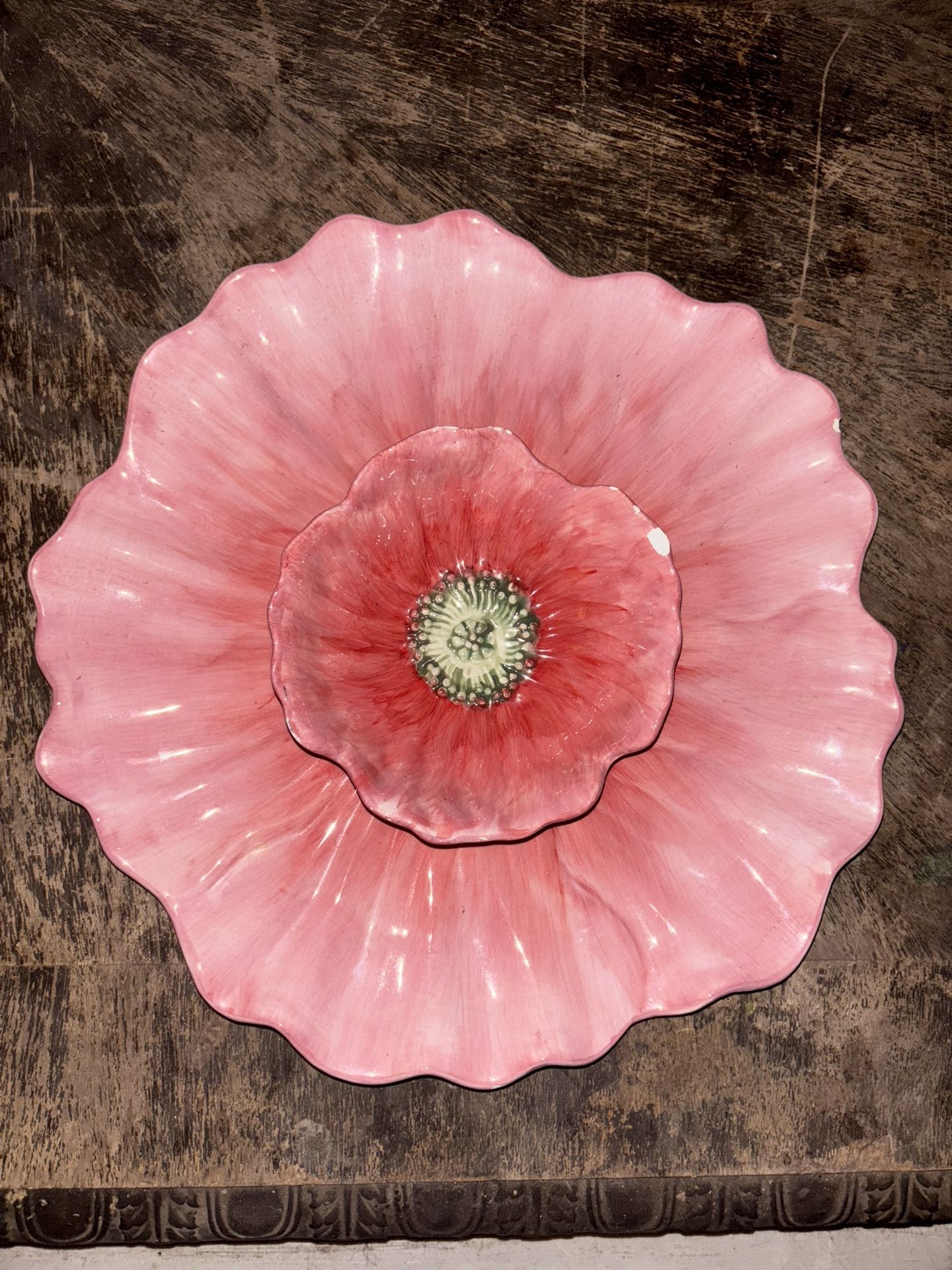 Floral Chip & Dip Ceramic