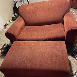 Sofabed Full Red Lazy boy With Ottoman (non Storage) Make Offer