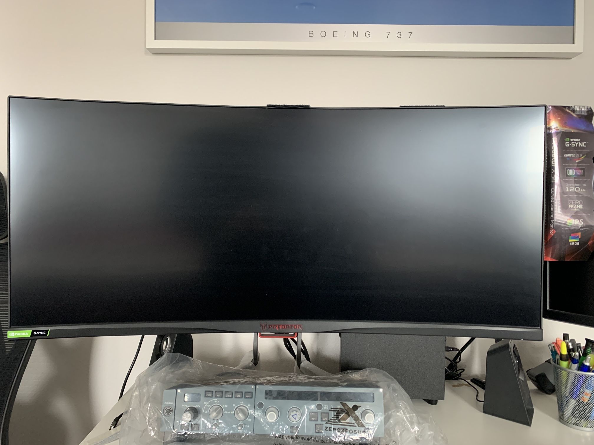 Acer Predator X34 34" 21:9 120 Hz QHD Ultrawide Curved Gaming Monitor