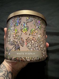 Bath & Body works white pumpkin 3 wick candle
