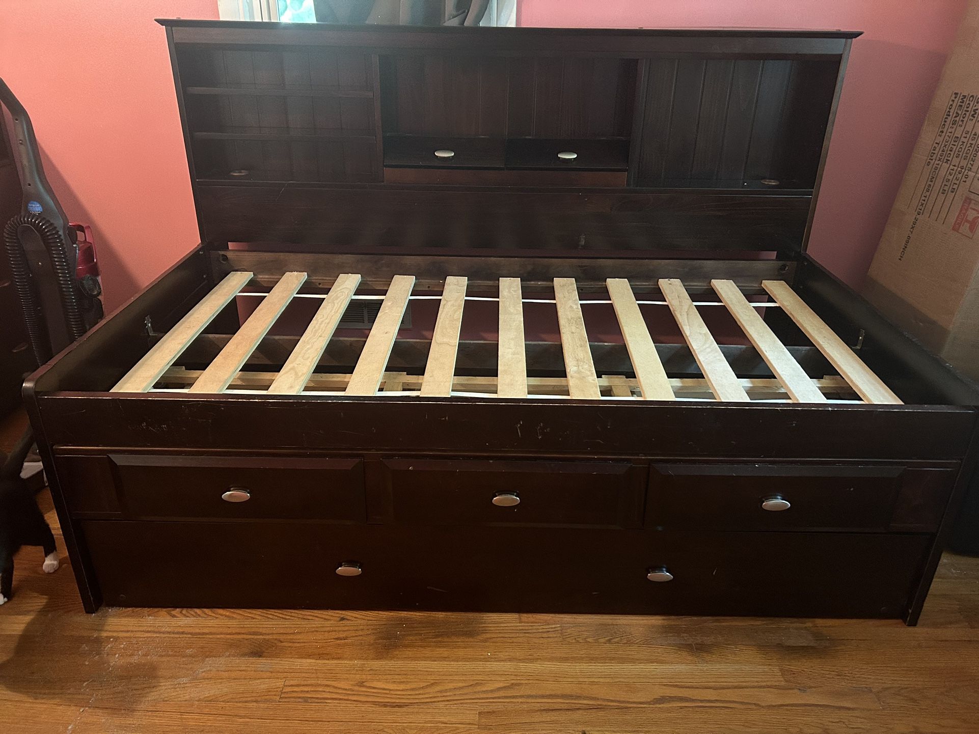 Twin Bed With Twin Bed Undercarriage