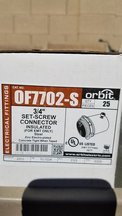 3/4 set screw emt conector