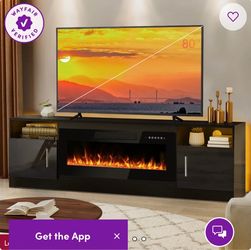 Tv stand & fire place