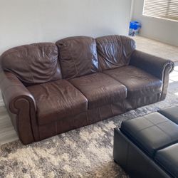 2 Couches & middle Cushion Storage Thing