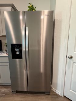 Whirlpool 25 Cu. Ft. Stainless Steel Side-by-Side Refrigerator – Ice & Water Dispenser