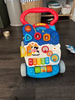 VTech Sit-to-Stand Learning Walker (Frustration Free Packaging), Blue