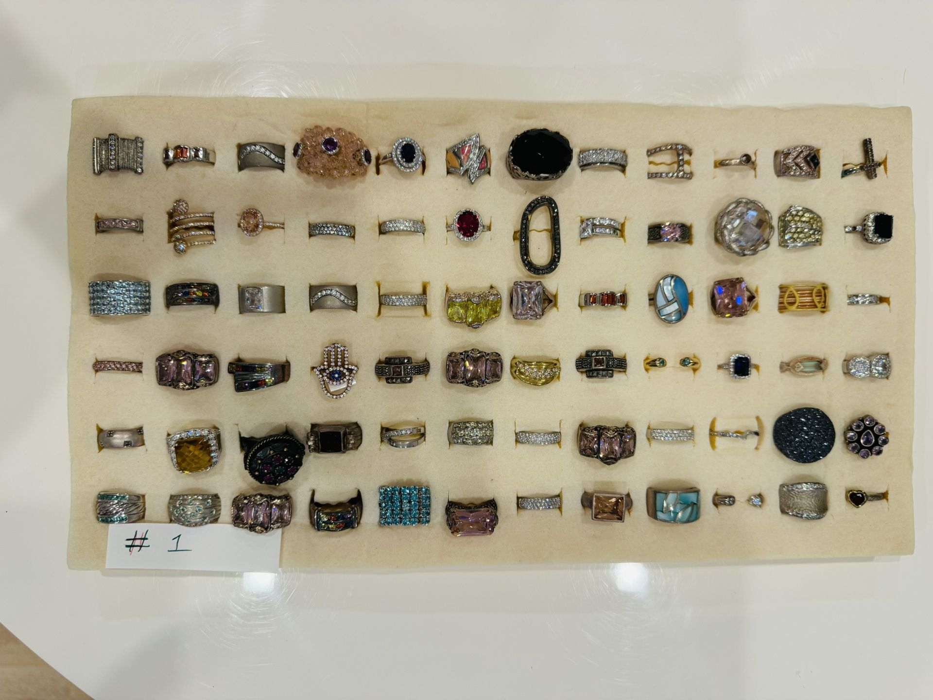 Sterling silver rings lot