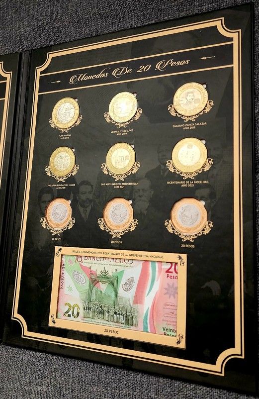 1 Album 1993 To 2021 Viente 20 Pesos Monedas Gold Silver Commemorative 1-album-1993-to-2021-viente-20-pesos-monedas-gold-silver-commemorative