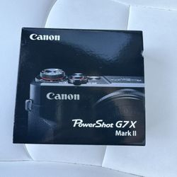 Canon PowerShot G7 X Mark II Digital Camera - Black - New/Unopened