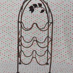 Grape Leaf 6 Slots Metal Wine Rack