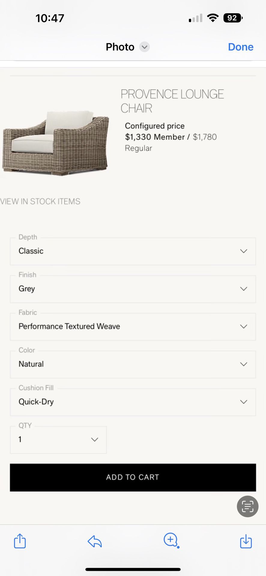 RH Provence Outdoor Set With Cushions