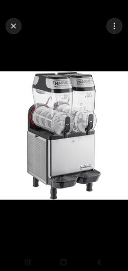 Narvon SM2 Double 3 Gallon Pourover Granita / Slushy / Frozen Beverage Dispenser