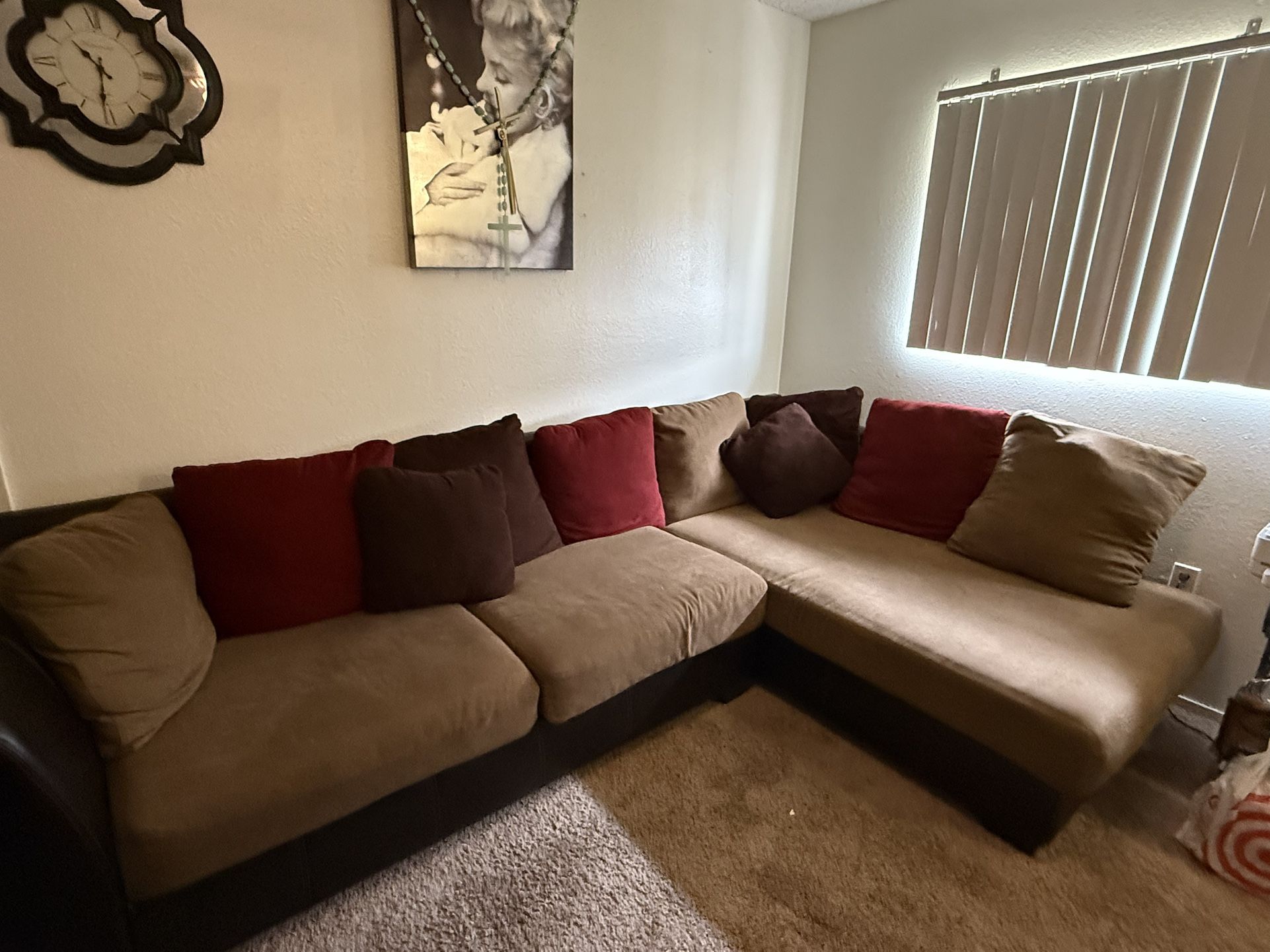 Living Room Set & A Dining Set ( A table & 4 Chairs)