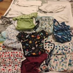 Lot Of Cloth Diapers 