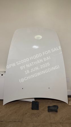 OEM Grand Prix White Honda S2000 Hood
