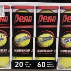 Brand New Penn Tennis Balls (20 Cans, 60 Balls)