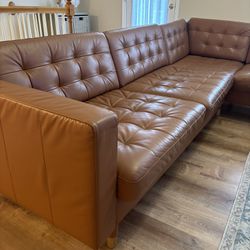 IKEA Leather Sofa 