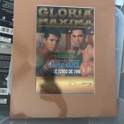 Julio Cesar Chavez Vs Oscar De La Hoya Front Row Collectibles 