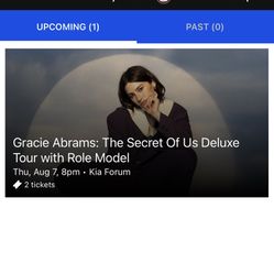 Gracie Abrams Concert Tickets 