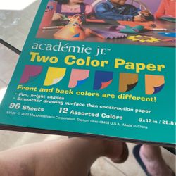 Two Color Paper For Art Projects