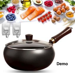 MODERN 24CM Big Belly Iron Pot Set (With Lid and Handle)