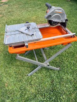 Rigid Corded Wet Tile Saw with Stand