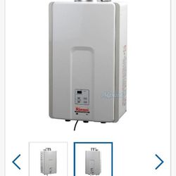 Rinnai V65iP Tankless Hot Water Heater, 6.5 GPM, Propane, Indoor Installation

