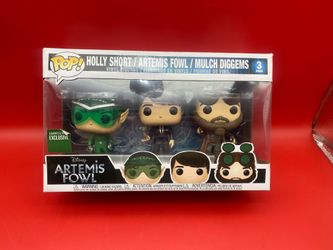 Funko Pop Artemis Fowl Holly Short, Artemis Fowl, Mulch Diggems 3 Pack NEW